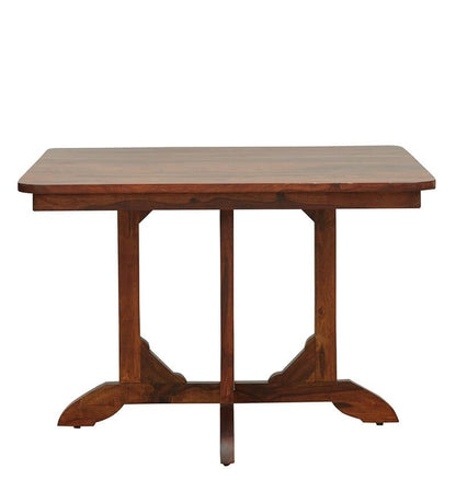 Space Galaxy Furniture Solid Sheesham  Dining Table 4 Seater | Dinning Table with Four Invisible Chairs for Home | 4 Seater Dining Set for Hotel Restaurant | Honey Finish