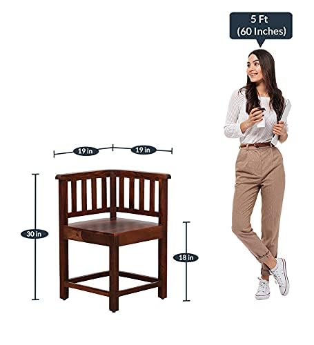Space Galaxy Furniture Solid Sheesham  Dining Table 4 Seater | Dinning Table with Four Invisible Chairs for Home | 4 Seater Dining Set for Hotel Restaurant | Honey Finish