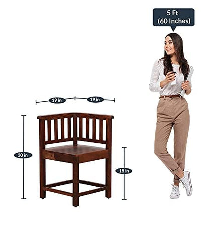 Space Galaxy Furniture Solid Sheesham  Dining Table 4 Seater | Dinning Table with Four Invisible Chairs for Home | 4 Seater Dining Set for Hotel Restaurant | Honey Finish