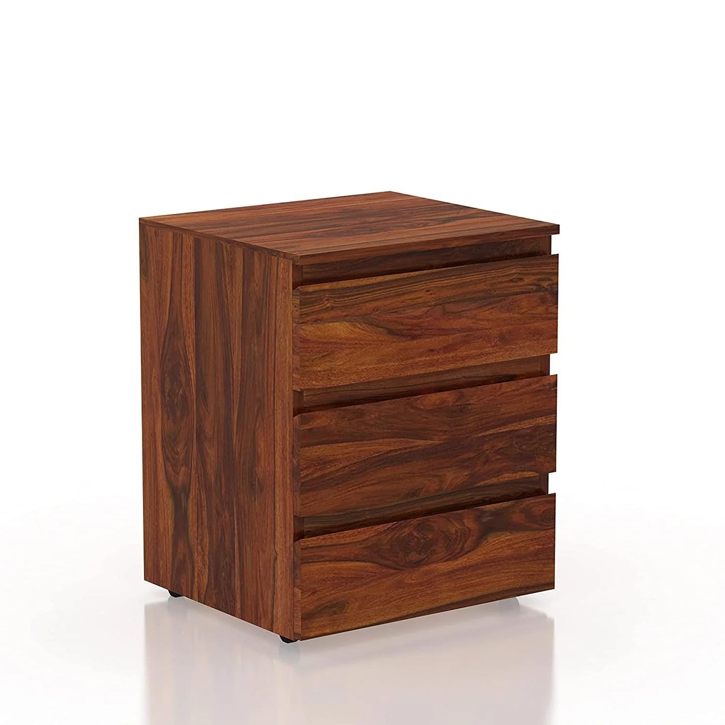 Space Galaxy Furniture Solid Sheesham Big Size Study Table Office Table Computer Table 3 Drawers Side Table Honey Oak Finish
