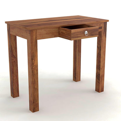Space Galaxy Furniture Solid Sheesham One Drawers Study Table Laptop Table Warting Table Natural Finish