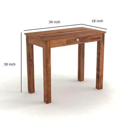 Space Galaxy Furniture Solid Sheesham One Drawers Study Table Laptop Table Warting Table Natural Finish