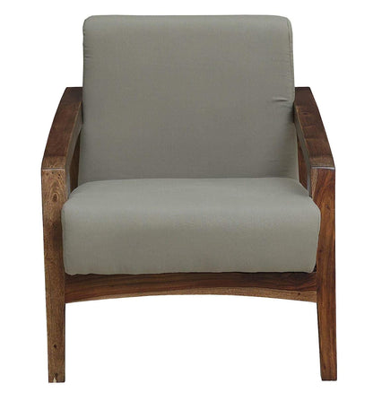 Space Galaxy Furniture Solid Sheesham One Seater Sofa Provincial Teak Finish
