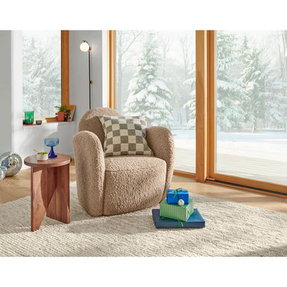 Space Galaxy Furniture Solid acacia wood End Table Natural Finish