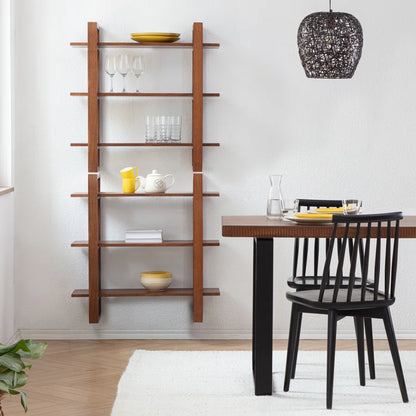 Space Galaxy Furniture Solid Sheesham  Wall Shelf 2 Open Shelf Natural Finish