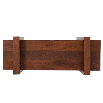 Space Galaxy Furniture Solid Sheesham  Wall Shelf 2 Open Shelf Natural Finish
